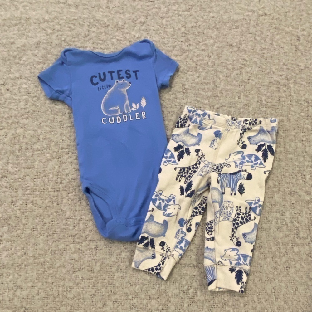 CARTER’S Cuddler 6M Onesie & Pant Set